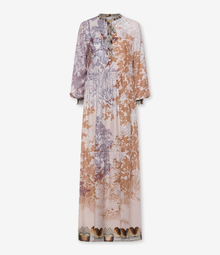 Pierre Louis Mascia TETRIS Kaftan Dress Silk LOTO BIANCO TETRISSVAB11941SE518225101