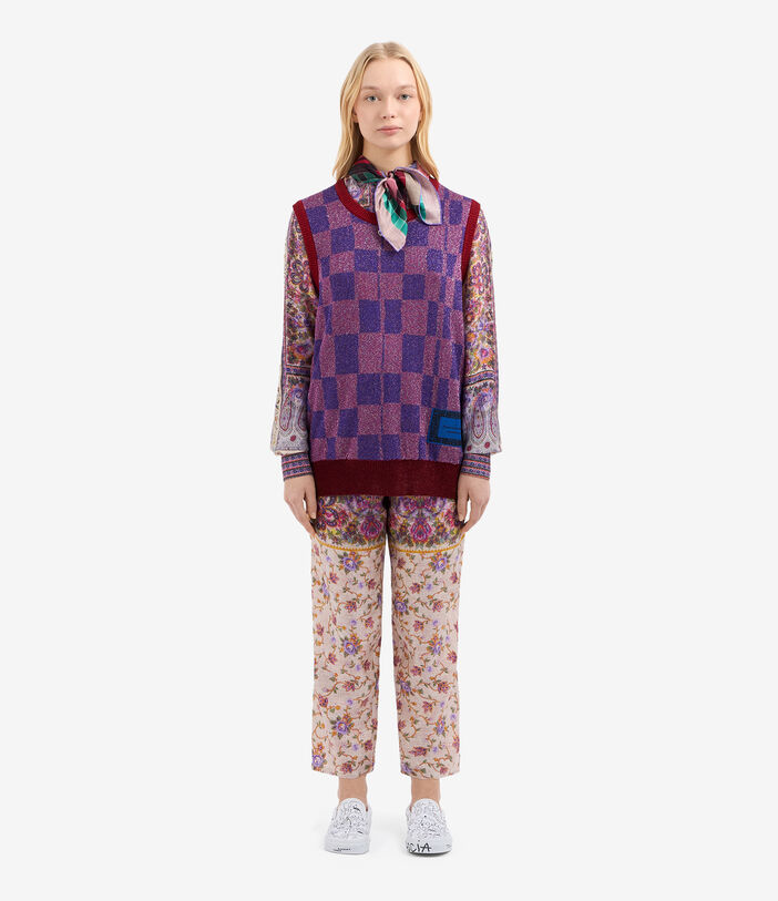Pierre Louis Mascia TRICOT Gilet Acetate Multicolor TRICOTGLPPP002ACQUADRO