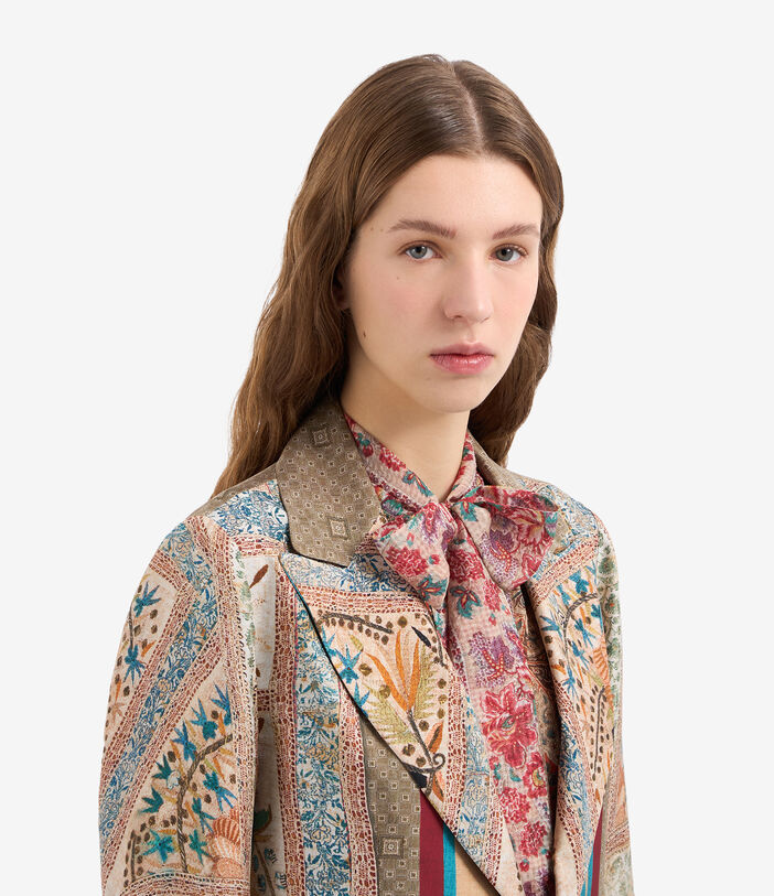 Pierre Louis Mascia ALOE Coat Silk MULTICOLOR ALOESCPT12107SE514796101