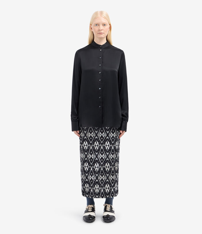 Pierre Louis Mascia ADANAGUM Longsleeve Shirt Silk Pierre Louis Mascia ADANAGUM Longsleeve Shirt Silk NERO ADANAGUMUQCML11721SENERO
