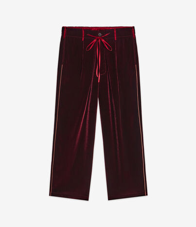 Pierre Louis Mascia KANPUR Trousers Viscose Silk BORDEAUX KANPURUPT12387VIBORDEAUX