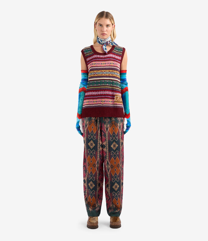 Pierre Louis Mascia TRICOT Gilet Acetate Multicolor TRICOTGLPLP326AC2BORDEAUX