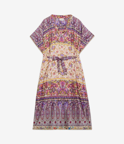 Pierre Louis Mascia ALOE Kaftan Coat Silk MULTICOLOR ALOESKL12428SE515014101