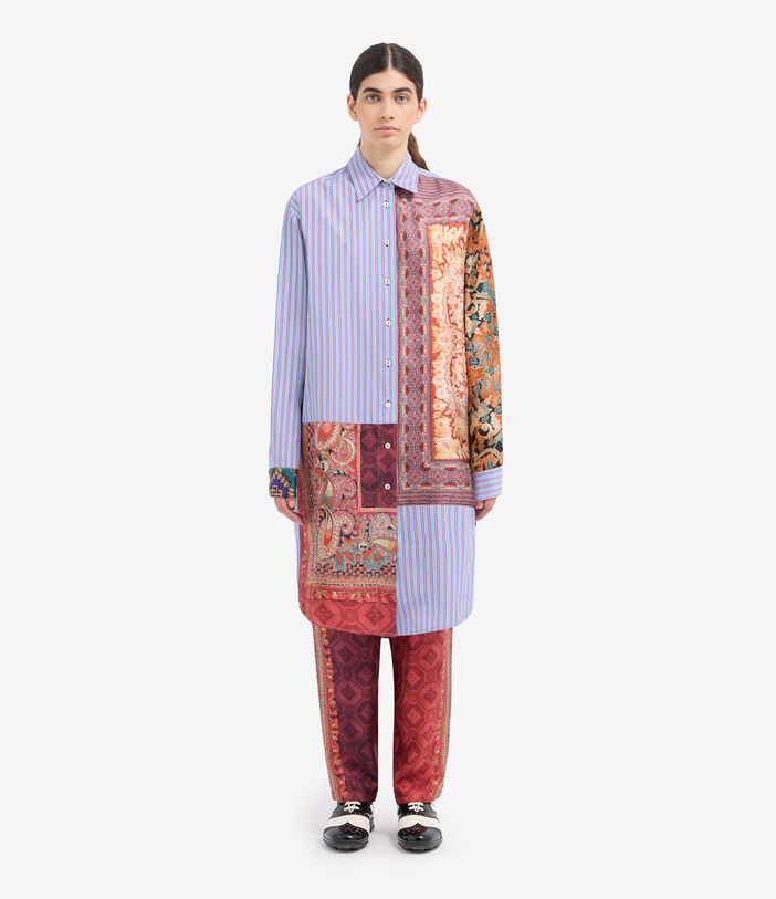 Pierre Louis Mascia ALOTHO Longsleeve Shirt Cotton Silk Multicolor ALOTHOCML12698CO516540101