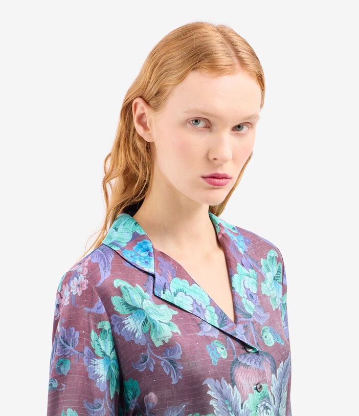 Pierre Louis Mascia ALOE Shirt Dress Silk PEONIA ALOESAB11899SE518003101