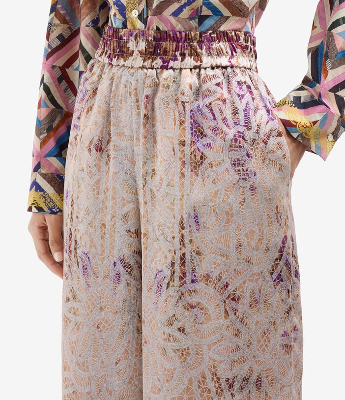 Pierre Louis Mascia MUTKA Palazzo Trousers Silk MALVA MUTKASPT12450SE518148101