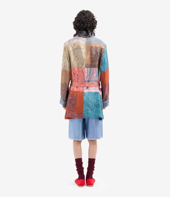 Pierre Louis Mascia ALOE Dressing Gown Silk CORALLO ANTICO ALOESVT10010L92SE518153101