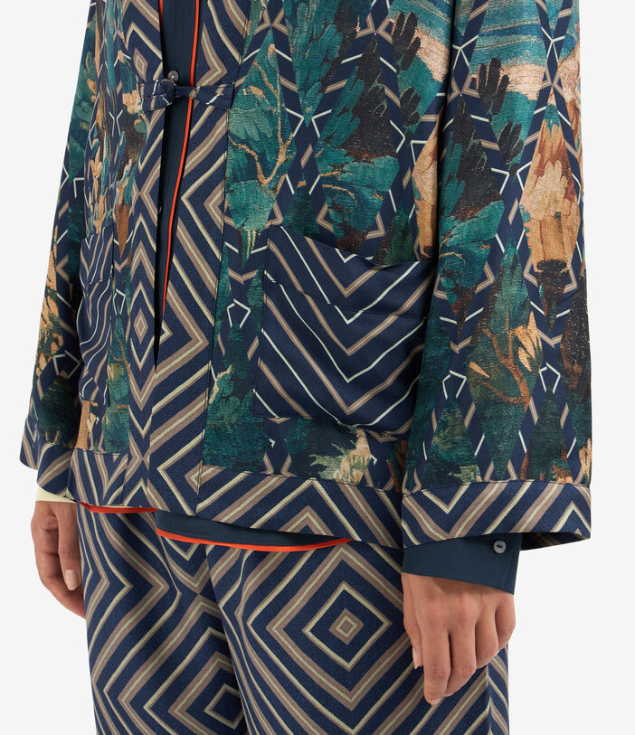 Pierre Louis Mascia ALOE Jacket Silk Multicolor ALOEGC12045SE513519101