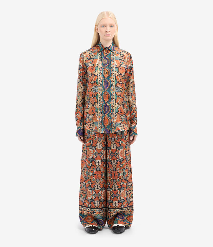 Pierre Louis Mascia ALOE Longsleeve Shirt Silk KILIM ALOESCML11190SE516265101