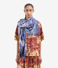 Pierre Louis Mascia ALOEUW Shawl Scarf Silk 135x195 INDACO ALOEUWSW135X195S4SE514452105