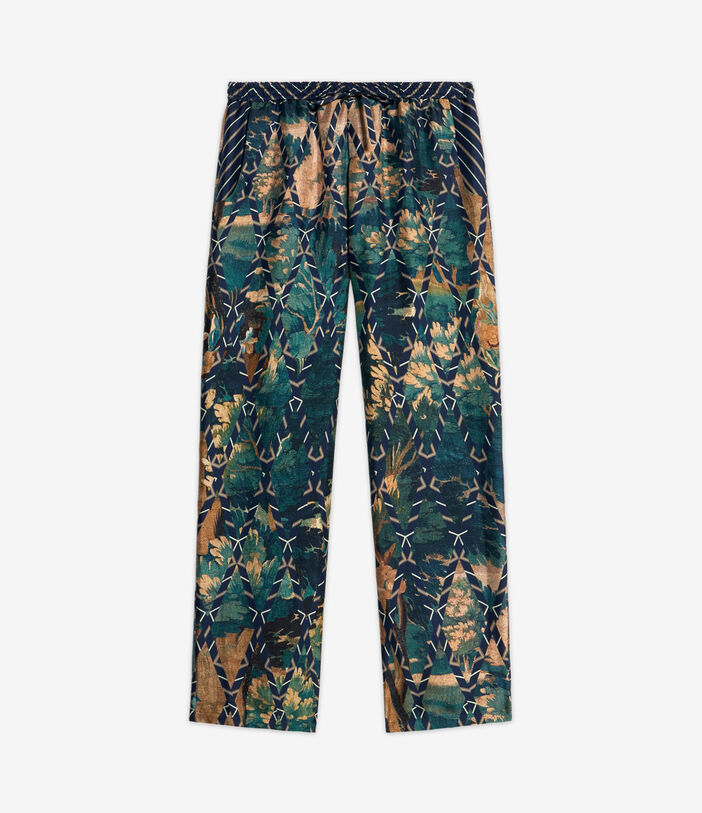Pierre Louis Mascia ALOE Trousers Silk Multicolor ALOESPT10959SE513573101