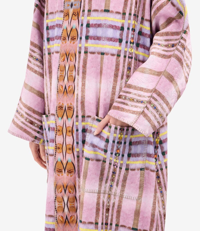 Pierre Louis Mascia RICORDO Kimono Cotton GEOMETRIE DI LAVANDA RICORDO2SKM12254CO518166101