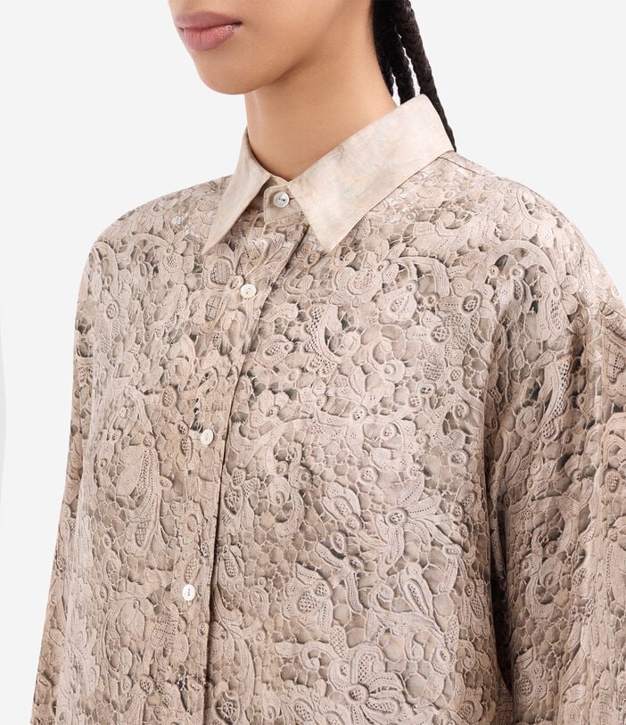 Pierre Louis Mascia ALOE Longsleeve Shirt Silk ARAZZO ANTICO ALOESCML10643SE517722101