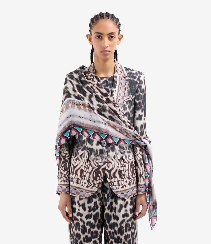 Pierre Louis Mascia MOLARE Scarf Silk 135x135 TRAMA SELVATICA MOLARESW135X135MSE517558101