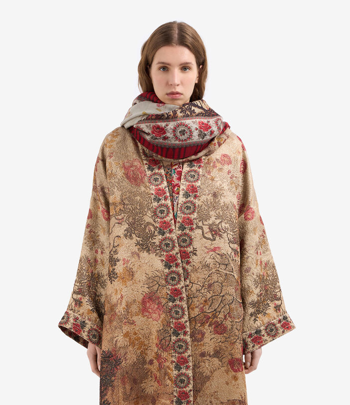 Pierre Louis Mascia HAWNBCI Shawl Scarf Cotton Silk 135x190 PARCHMENT HAWNBCISW135X190PCO51432210130