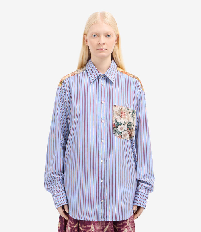 Pierre Louis Mascia ALOTHO Longsleeve Shirt Cotton Silk Multicolor ALOTHOCML11725CO516519101