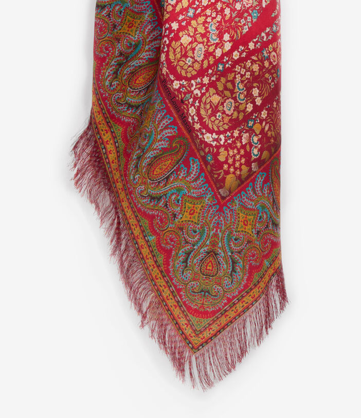 Pierre Louis Mascia ALOEUW Shawl Scarf Silk 135x195 FUCHSIA ALOEUWSW135X195S4SE51432410118