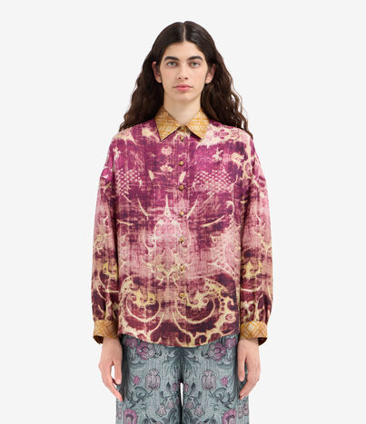Pierre Louis Mascia ALOE Longsleeve Shirt Silk Multicolor ALOESCML12049SE516385101