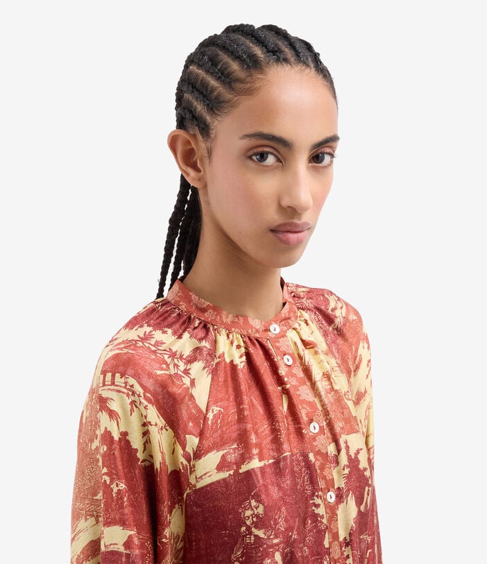 Pierre Louis Mascia ALOE Shirt Dress Silk BAROCCO ALOESAB11524SE518012101