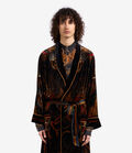 Pierre Louis Mascia KANPUR Dressing Gown Viscose Silk Pierre Louis Mascia KANPUR Dressing Gown Viscose Silk BLACK TEA KANPUR2SVT11668L124VI513134101