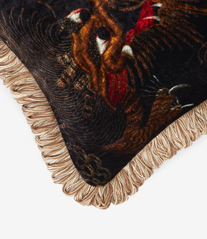 Pierre Louis Mascia KANPUR Cushion Viscose Velvet Silk 40x40 BLACK TEA KANPURS030X060CU066VI512930101