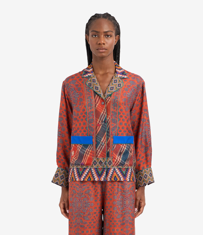 Pierre Louis Mascia ALOE Longsleeve Shirt Silk Multicolor ALOESCML11525SE513241101
