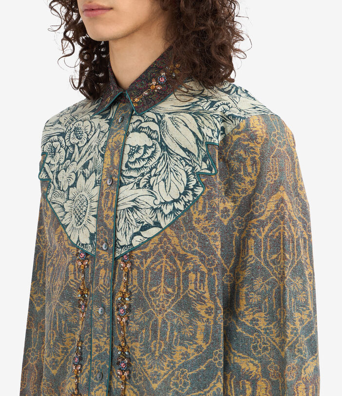 Pierre Louis Mascia TESLABIO Longsleeve Shirt Cotton Multicolor TESLABIOSCML12317CO513219101