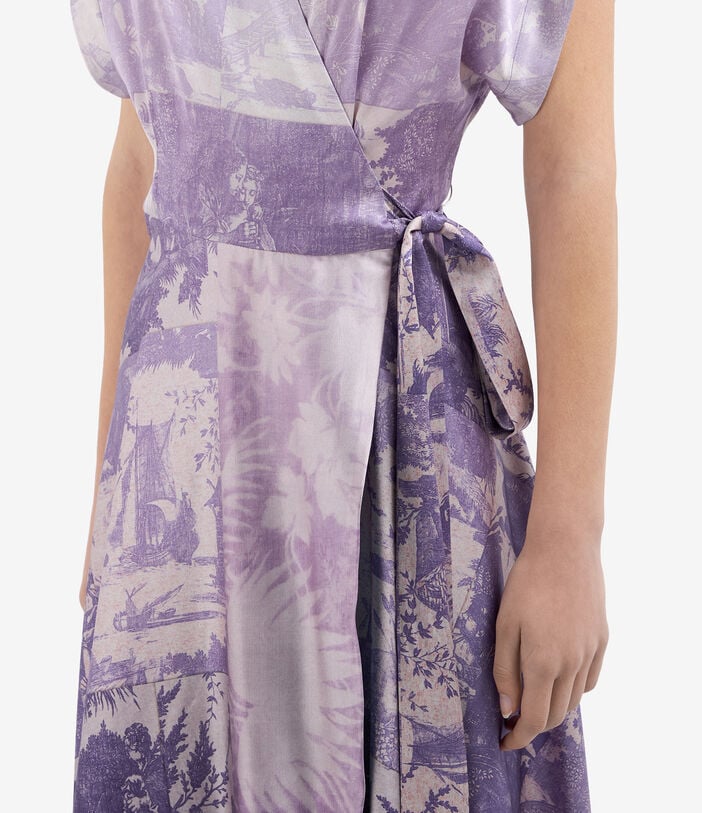 Pierre Louis Mascia ADANASTR Wrap Dress Silk Pierre Louis Mascia ADANASTR Wrap Dress Silk LAVENDER ADANASTRSAB12153SE515000101