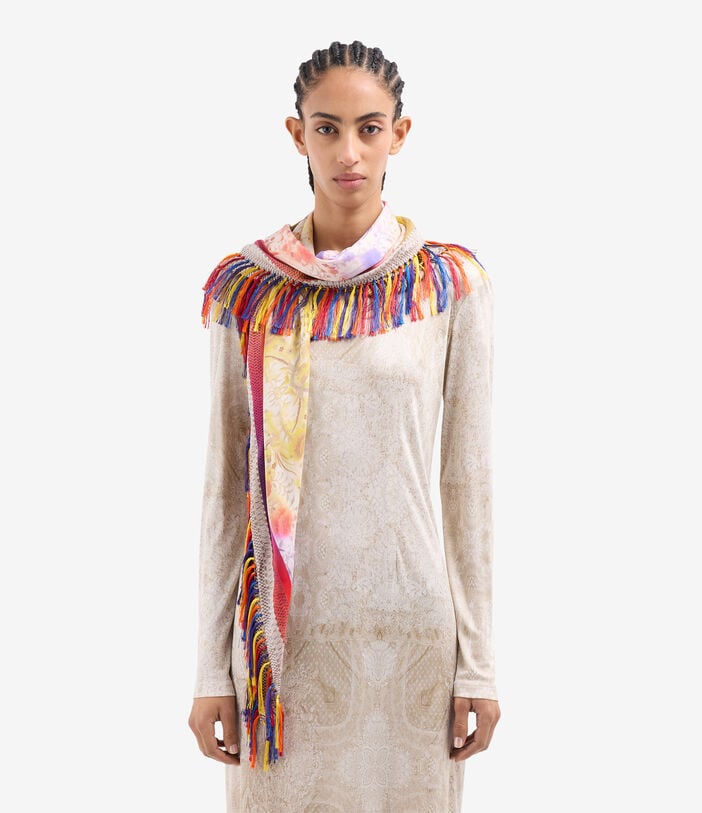 Pierre Louis Mascia ALOEUW Scarf Silk 100x100 GIARDINO SOLARE ALOEUWSW100X100RPFSE517554101