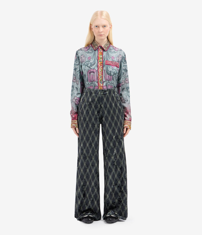 Pierre Louis Mascia RANADA Palazzo Trousers Polyester Multicolor RANADAPT12697PL144289101