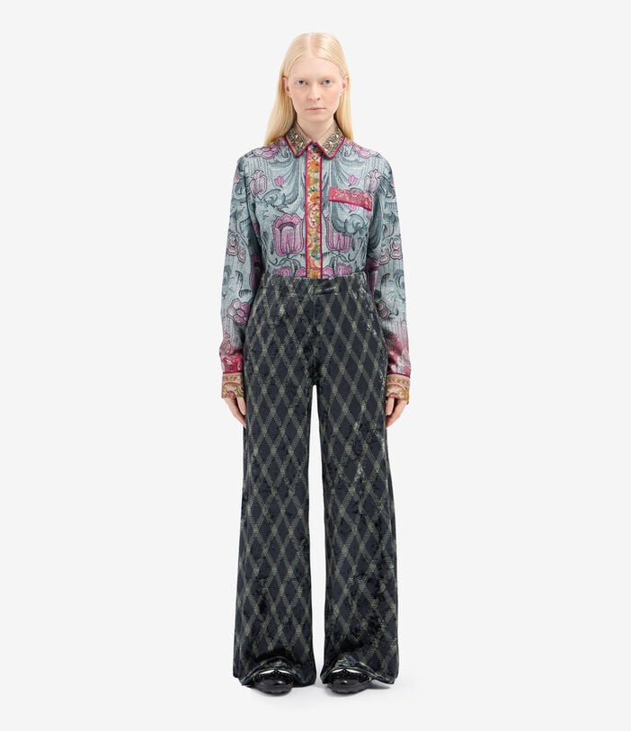 Pierre Louis Mascia RANADA Palazzo Trousers Polyester Pierre Louis Mascia RANADA Palazzo Trousers Polyester Multicolor RANADAPT12697PL144289101