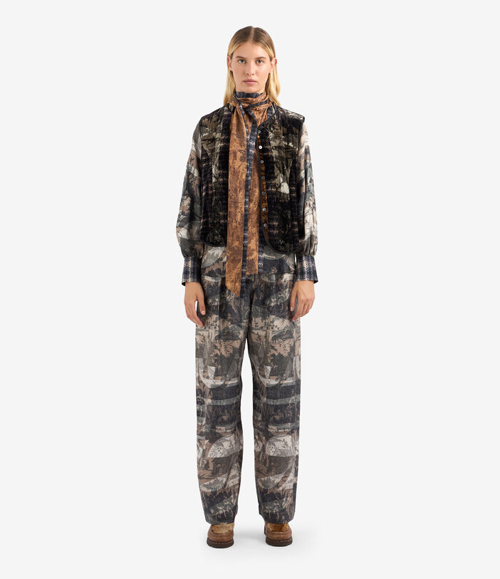 Pierre Louis Mascia KANADA Gilet Viscose Silk Multicolor KANADAGL11828VI513273101