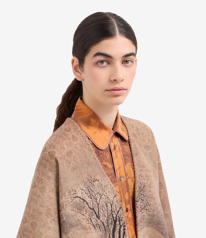 Pierre Louis Mascia PANCAKE Poncho Cape Wool Pierre Louis Mascia PANCAKE Poncho Cape Wool Multicolor PANCAKESGAPH006WO516617101