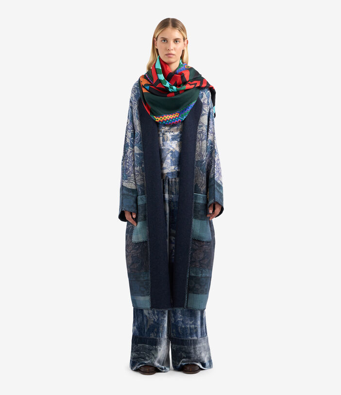 Pierre Louis Mascia KANPUR Palazzo Trousers Viscose Silk Multicolor KANPURSVPT11665VI513547101