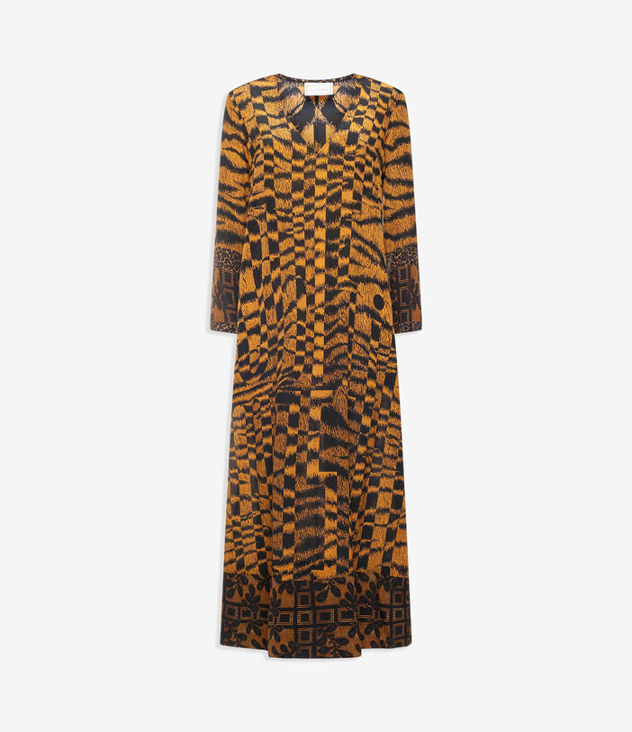 Pierre Louis Mascia TRAPEZIO Dress Silk Multicolor TRAPEZIOSAB12349SE516377101