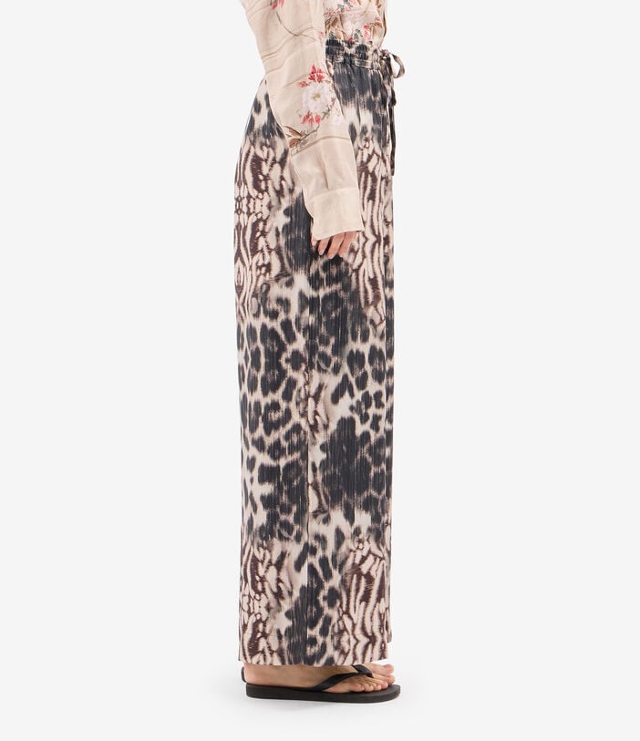 Pierre Louis Mascia ALOE Palazzo Trousers Silk TRAMA SELVATICA ALOESPT11094SE146803101