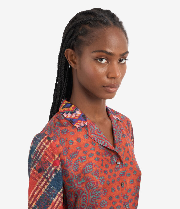 Pierre Louis Mascia ALOE Shirt Dress Silk Multicolor ALOESAB11899SE513340101