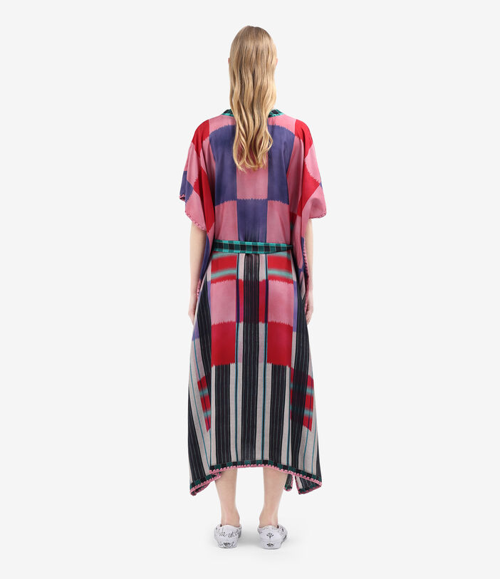 Pierre Louis Mascia ALOE Kaftan Coat Silk MULTICOLOR ALOESKL12428SE515005101