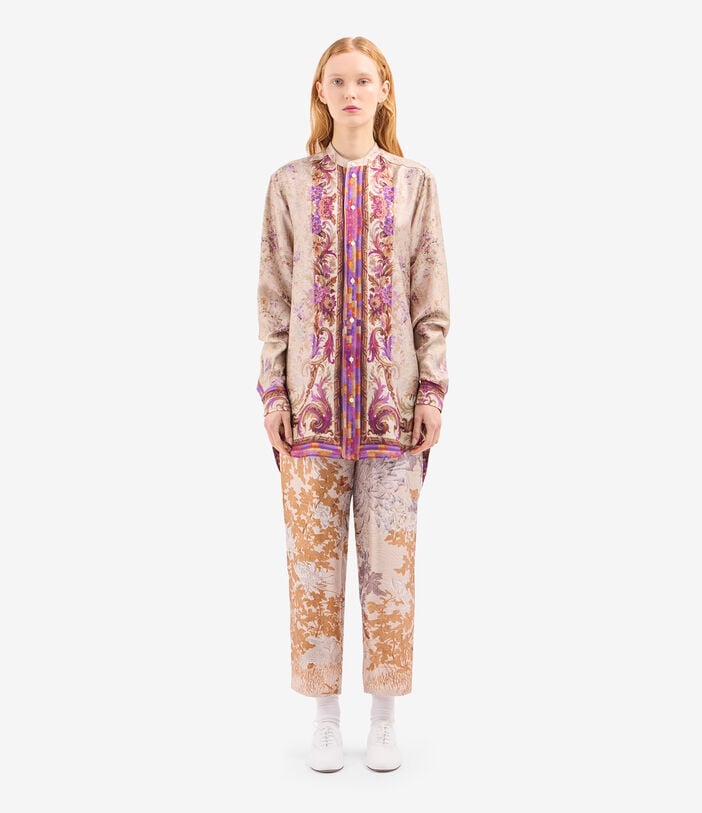 Pierre Louis Mascia ALOE Longsleeve Shirt Silk MALVA ALOESCML11185SE517868101