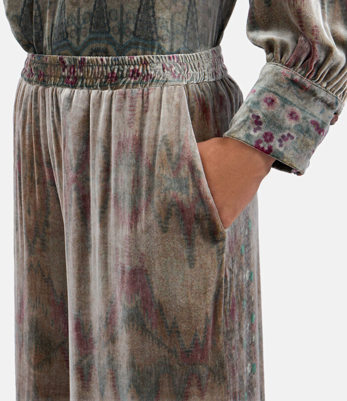 Pierre Louis Mascia KANPUR Palazzo Trousers Viscose Silk Multicolor KANPURSVPT11665VI513544101