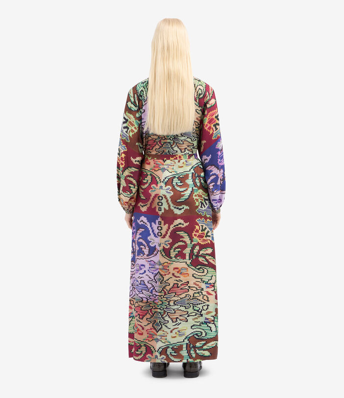 Pierre Louis Mascia ALOE Shirt Dress Silk Multicolor ALOESAB11524SE516370101