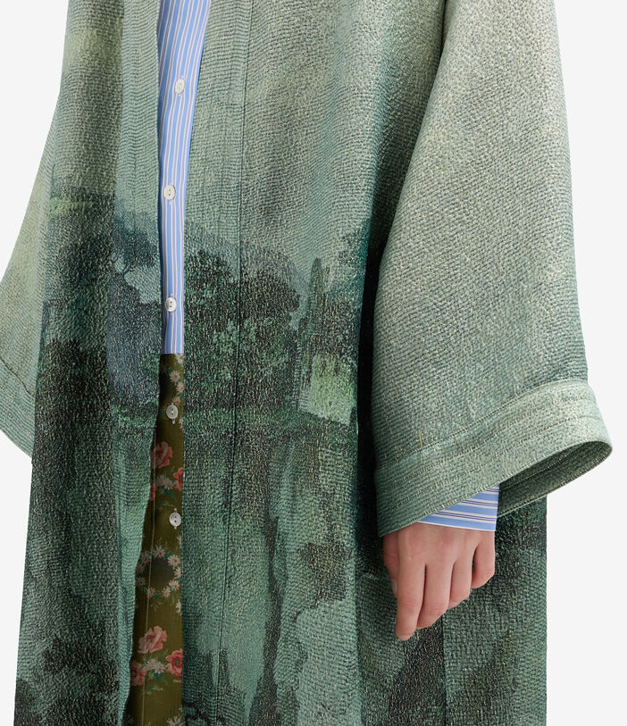 Pierre Louis Mascia PAX Kimono Wool Multicolor PAXSWKM12187WO516401101