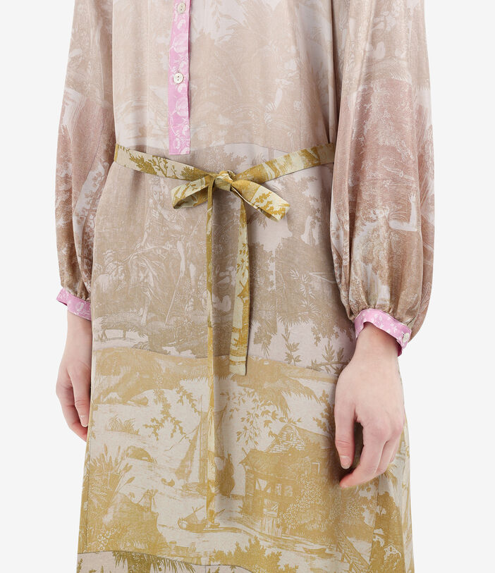 Pierre Louis Mascia ALOE Dress Silk MUSTARD ALOESAB11524SE514988101