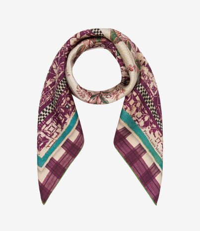 Pierre Louis Mascia ALOEUW Bandana Scarf Silk 67x67 FILO DI SPEZIE ALOEUWSW067X067MSE518887101