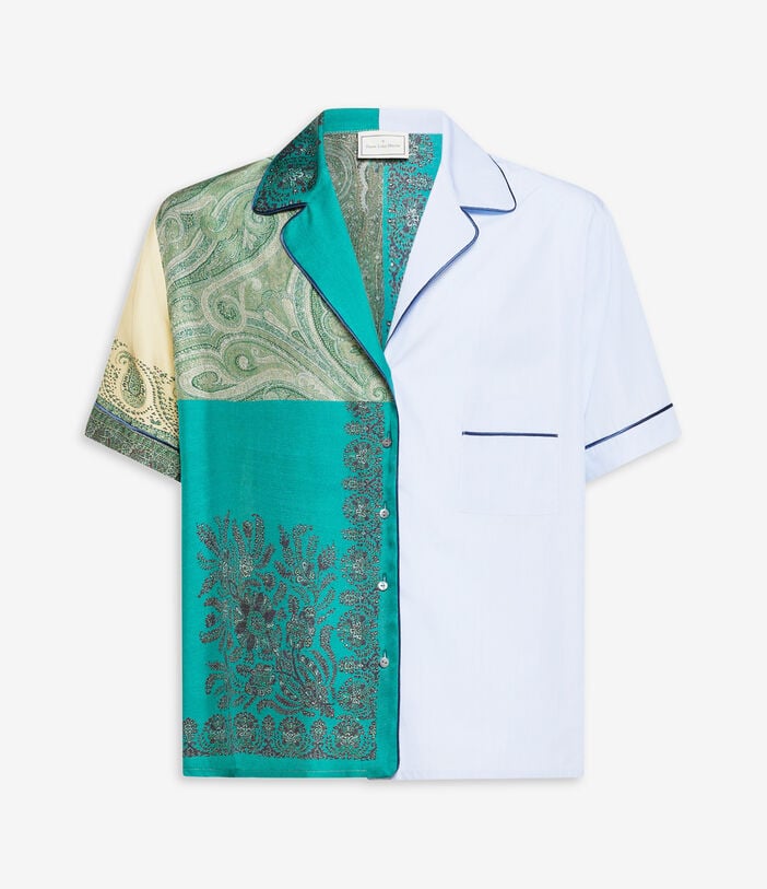 Pierre Louis Mascia ALORHI Shortsleeve Shirt Silk GIADA ALORHICMC12820SE518182101