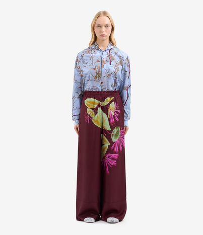 Pierre Louis Mascia ALOEGOTS Palazzo Trousers Silk Multicolor ALOEGOTSSPT11903SE514666101