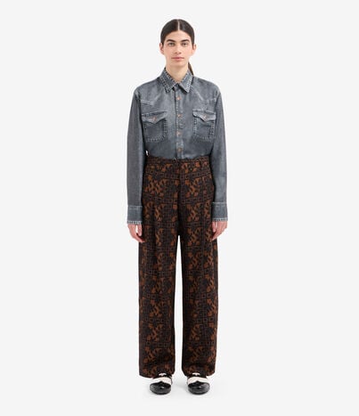 Pierre Louis Mascia BEATEX Trousers Wool Multicolor BEATEXSPT12614WO143915101