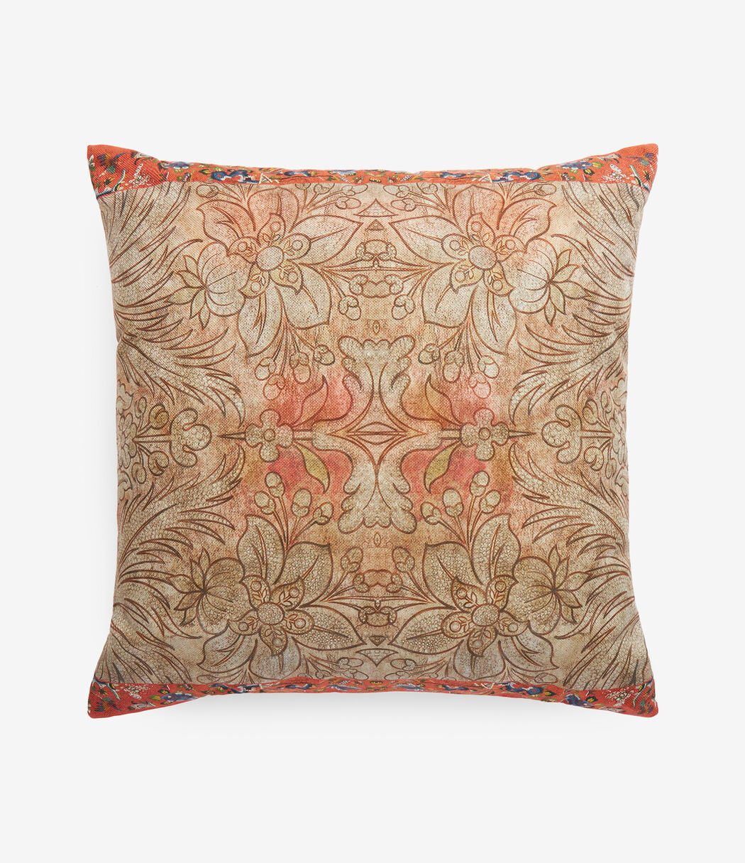 Cuscino Rettangolare ESMO 80x60x10 Cm | Fodera Con Chiusura Lampo E Bordo Beige | Antiscivolo E Lavabile