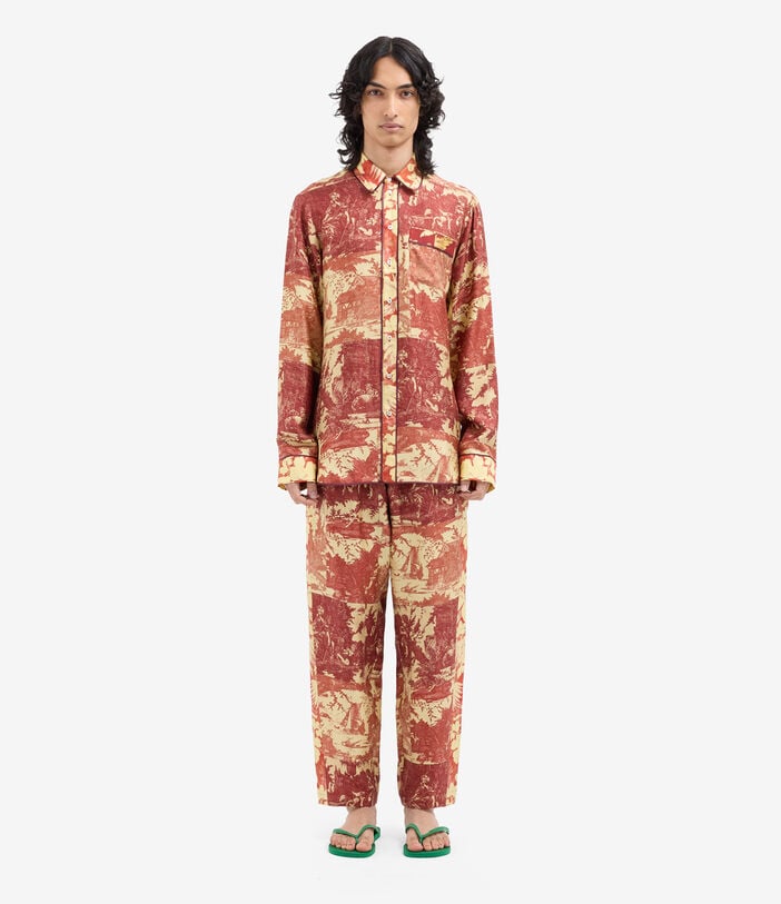 Pierre Louis Mascia ALOE Longsleeve Shirt Silk BAROCCO ALOESCML10642SE518111101