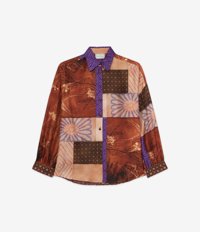 Pierre Louis Mascia ALOE Longsleeve Shirt Silk MULTICOLOR ALOESCML12049SE514852101